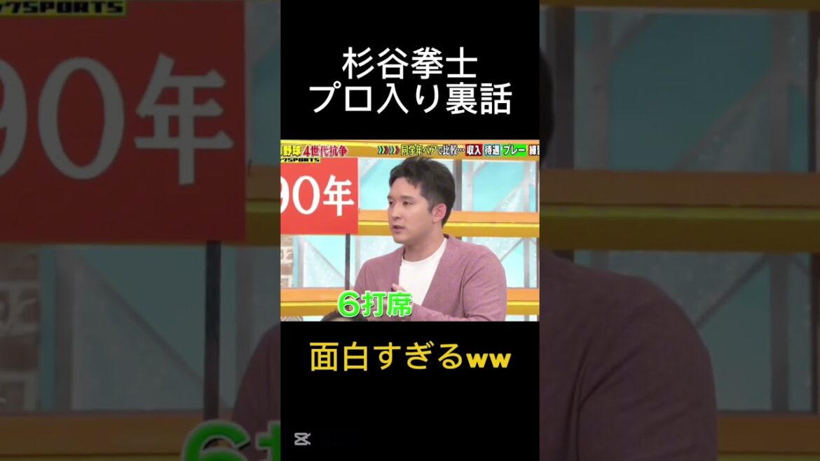 🎉【㊗️80万再生】🎉元日ハム、杉谷拳士「プロ入りの経緯が面白すぎるw」 #プロ野球 #なんj民 #野球 #面白い #杉谷拳士 #大谷翔平 #ダウンタウン #shorts