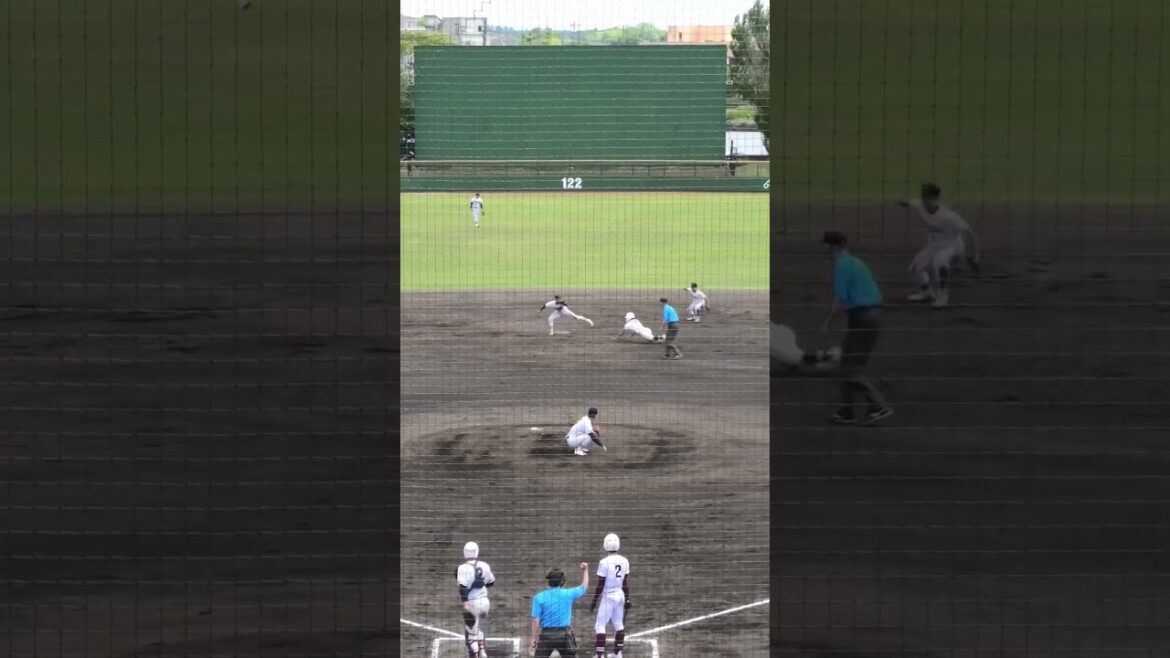 木更津総合　薫田大和(泉州阪堺ボーイズ)　盗塁阻止　2025.6.1