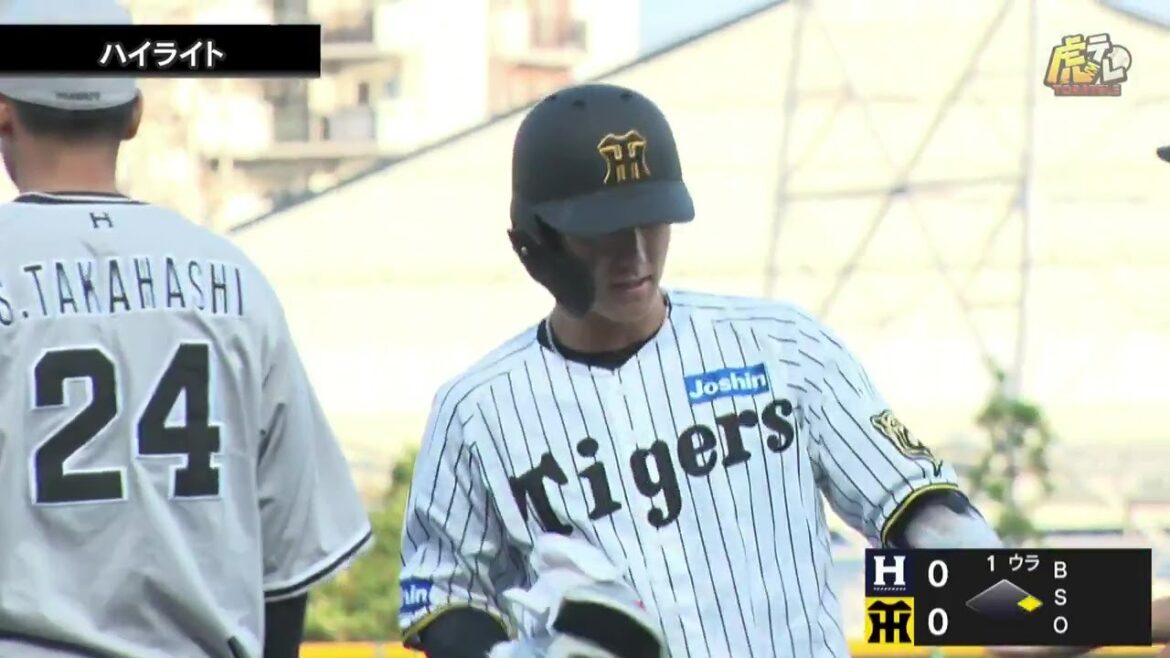 【ハイライト】6/4(水) 神3－1ハ（ＳＧＬ）| 実戦復帰の小幡が第1打席でヒット！前川は先制タイムリー含む猛打賞！先発伊藤将は6回無失点の好投！