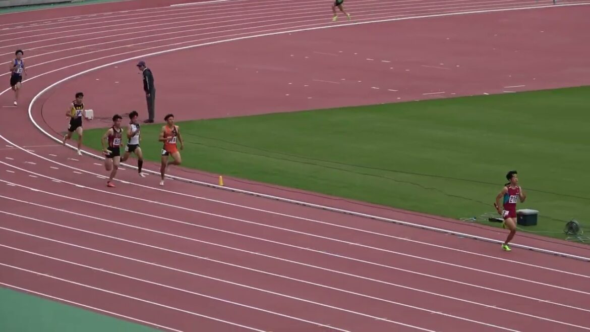 20250526173926宮崎県高校総体男4×400mR予選2組:佐藤 悠高3・松尾 僚大2・窪 琉真3・黒木 新太3 20250526173926宮崎県高校総体男4×400mR予選2組:佐藤 悠高3・松尾 僚大2・窪 琉真3・黒木 新太3