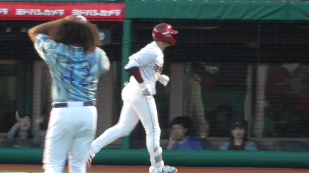 2025年6月4日交流戦 東北楽天 小郷 裕哉 選手の打球が近くに着弾。ボールデッドにされてしまう