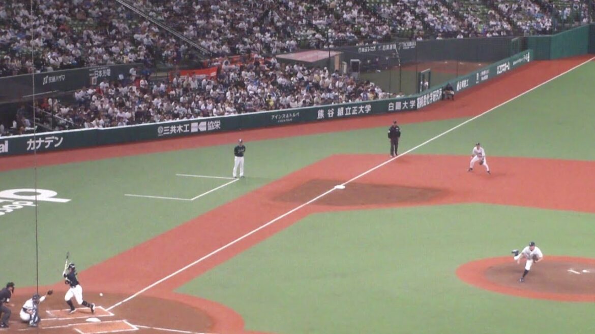 ヤクルト 増田珠 デッドボール　西武 vs ヤクルト　2025年6月4日(水)　ベルーナドーム