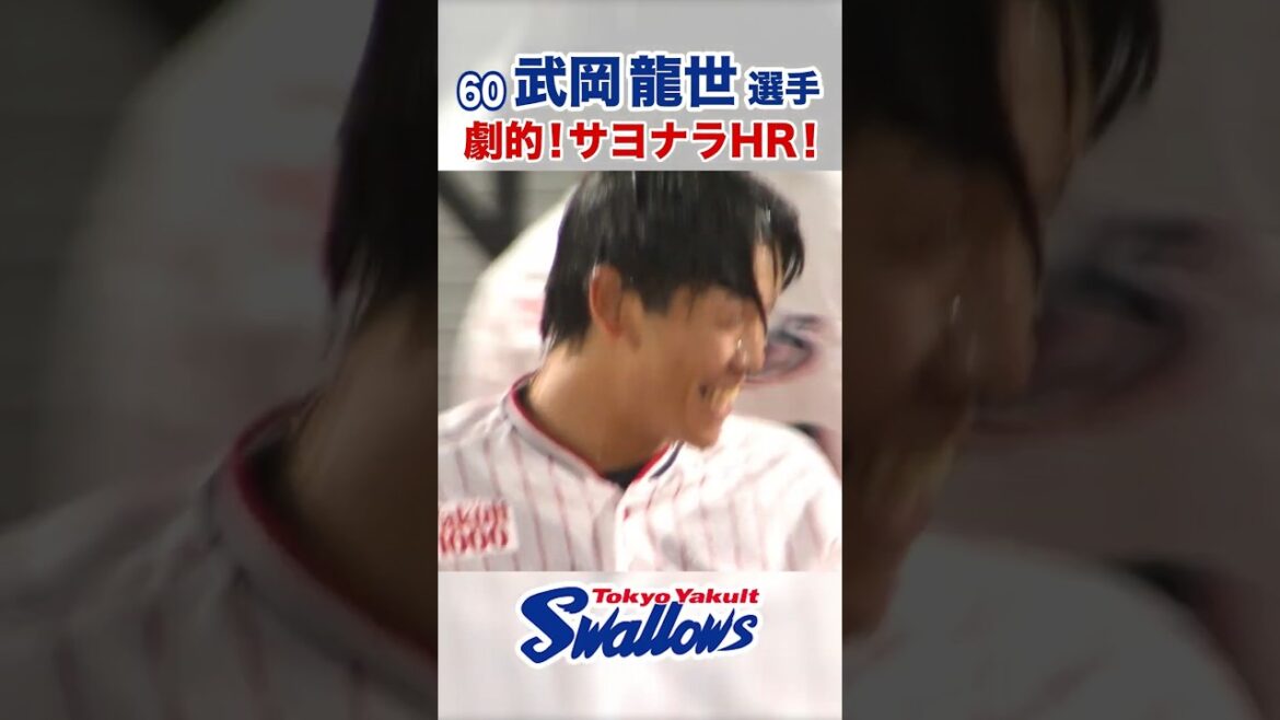 武岡龍世選手  劇的！サヨナラHR！  #swallows #武岡龍世 #shorts