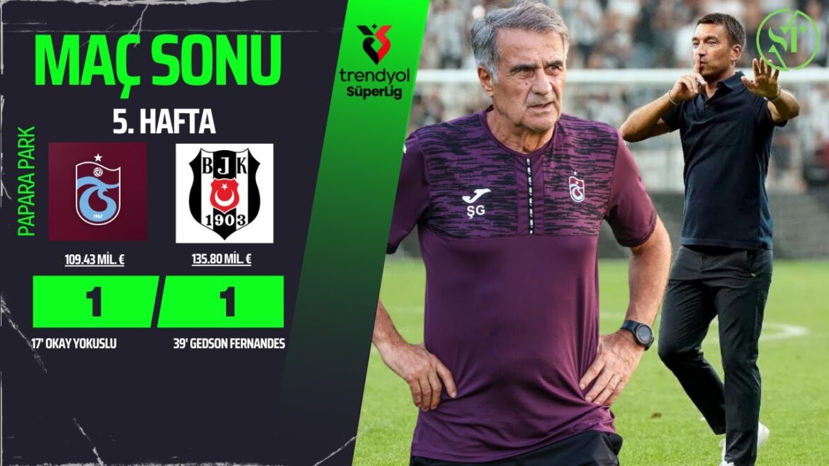 Trabzonspor 1-1 Beşiktaş Maçında Olanlara İnanamayacaksiniz! Süper Lig Özeti Maç Sonu Canlı Yayın