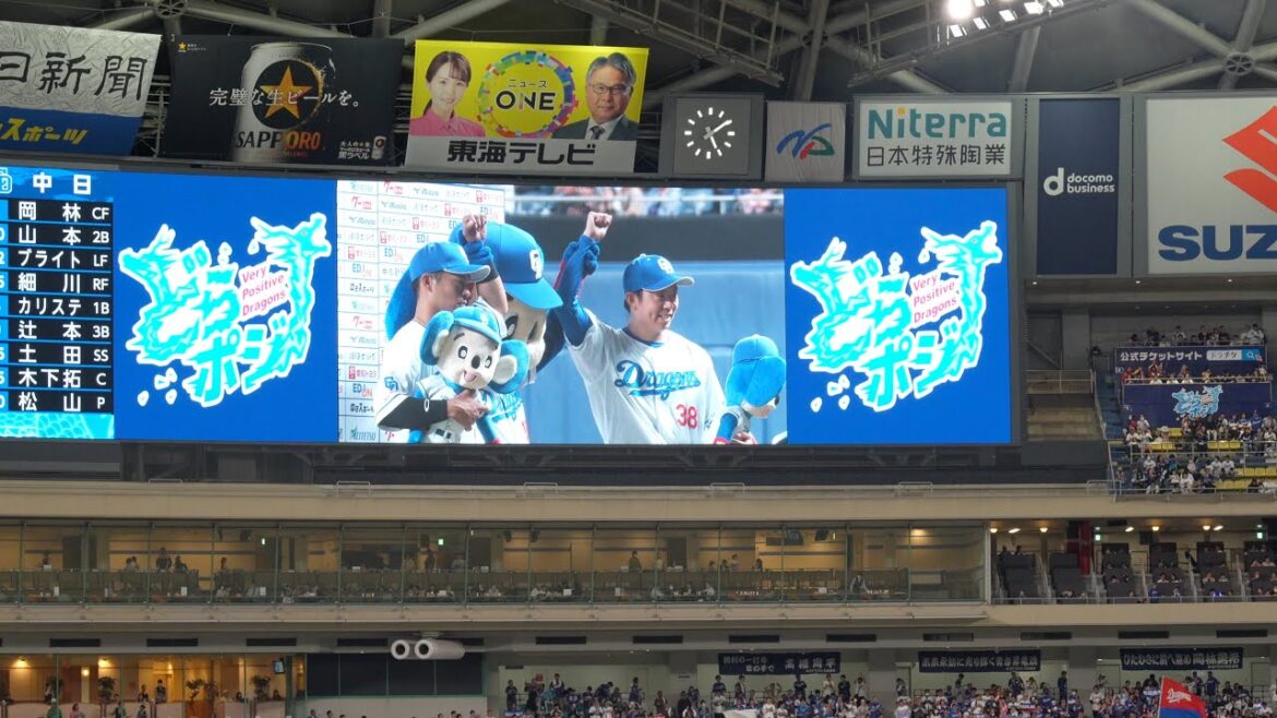 【中日ドラゴンズ】4月の月間MVP候補！今季4勝目の松葉貴大と打のヒーロー土田龍空のお立ち台【vsヤクルトスワローズ】