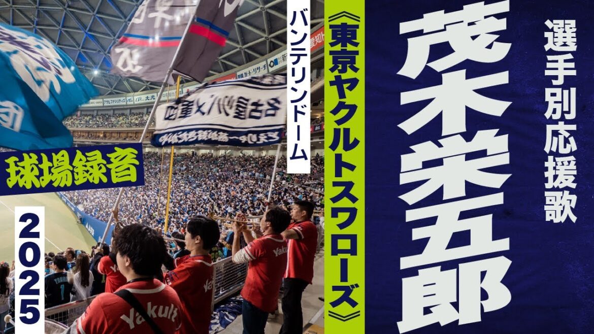 高音質🎺【2025新曲】茂木栄五郎選手のテーマ《東京ヤクルトスワローズ》2025バンテリンドーム