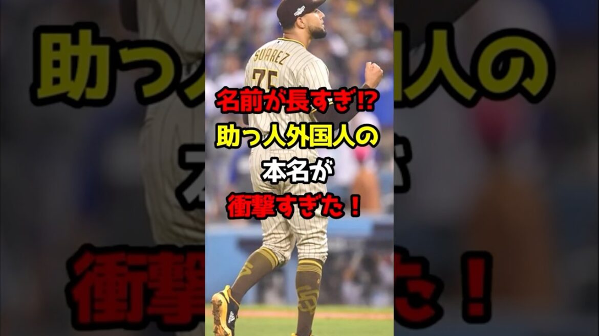 【プロ野球】本名長すぎ！助っ人外国人の本名が衝撃すぎた！【野球雑学】#ラミレス #スアレス #ヤクルトスワローズ