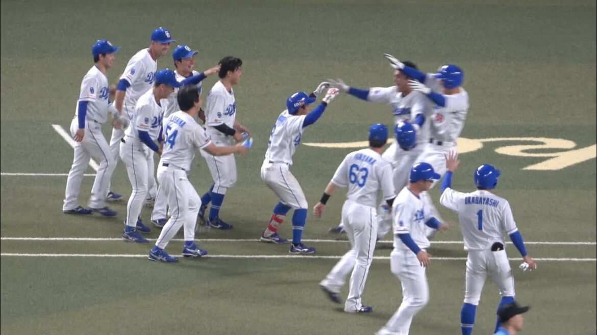 田中幹也のサヨナラ押し出し四球で大盛り上がりの中日ベンチ！！9回2アウトランナーなしから3点を奪って逆転勝利！（2025/6/7）