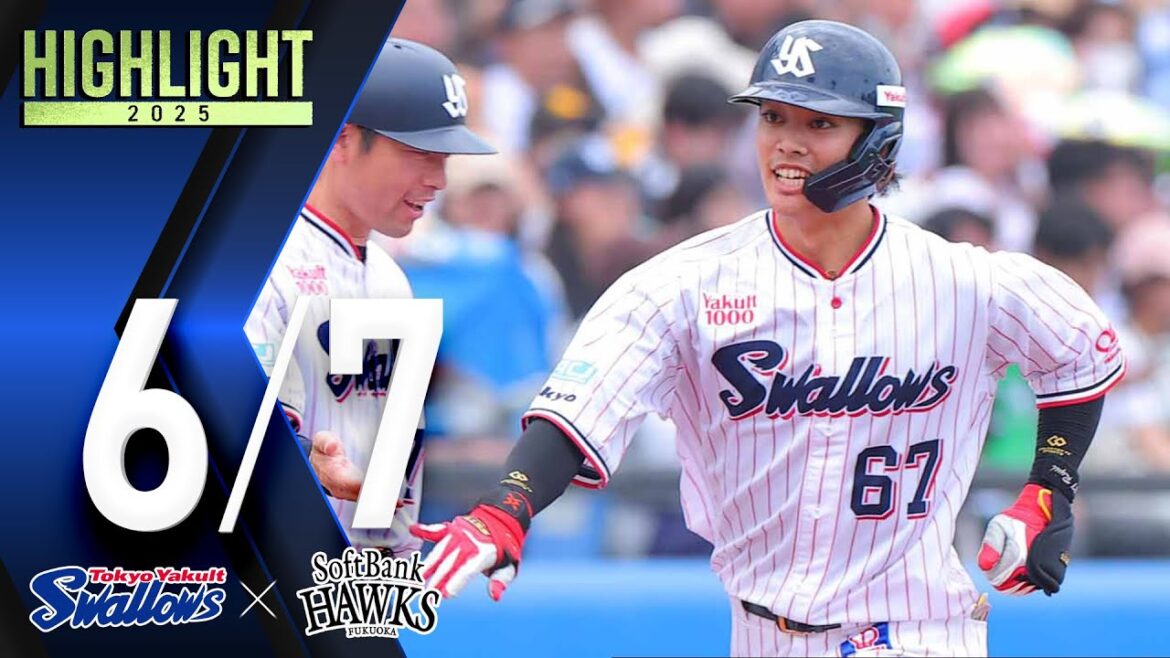 【スワローズ活躍シーン】伊藤琉偉選手、第2号ソロHR！　6月7日　東京ヤクルトスワローズvs福岡ソフトバンクホークス（神宮球場）