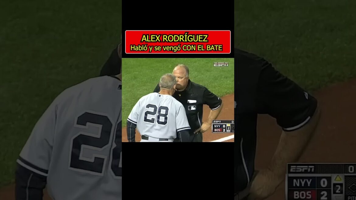 Alex Rodríguez habló con el bate