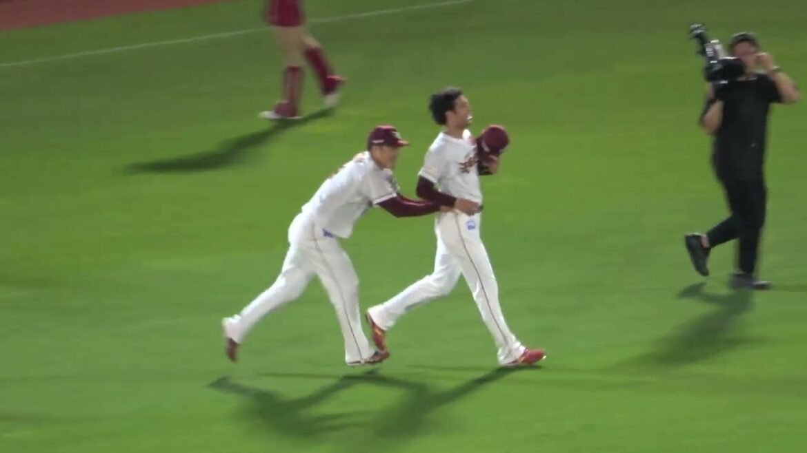 2025【交流戦】第2戦 【楽天】勝利後のハイタッチ‼ １塁側上段からのカメラ 現地映像