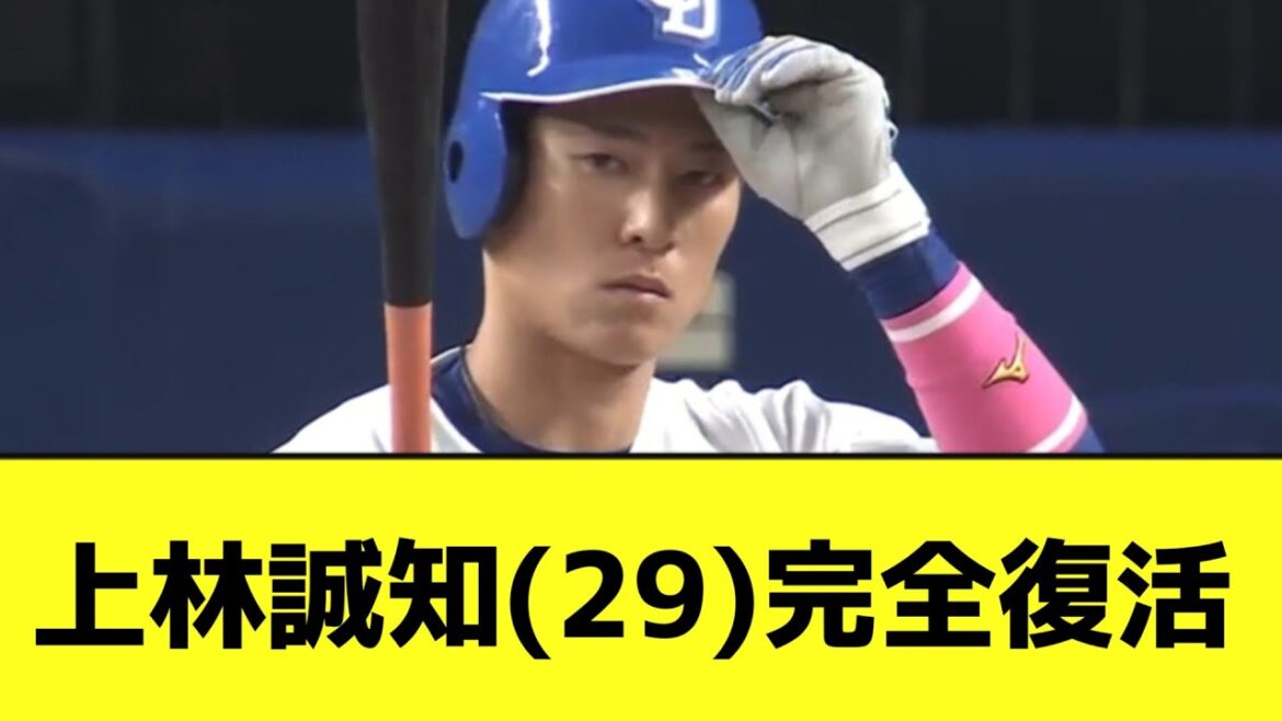 中日・上林誠知（29）.269 8本 23打点 OPS.781【なんJ反応】