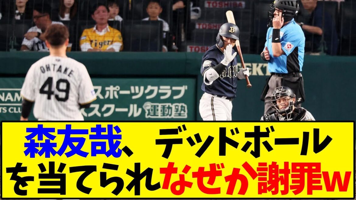 森友哉、デッドボールを当てられなぜか謝罪w【野球反応集】
