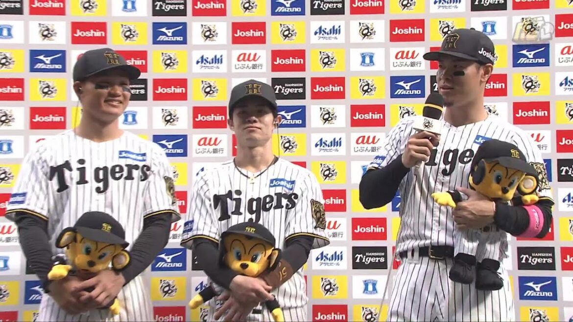 【#森下翔太 選手、 #中野拓夢 選手、#佐藤輝明 選手のヒーローインタビュー、#藤川球児 監督インタビュー】 6月8日(日) 阪神vsオリックス（甲子園）