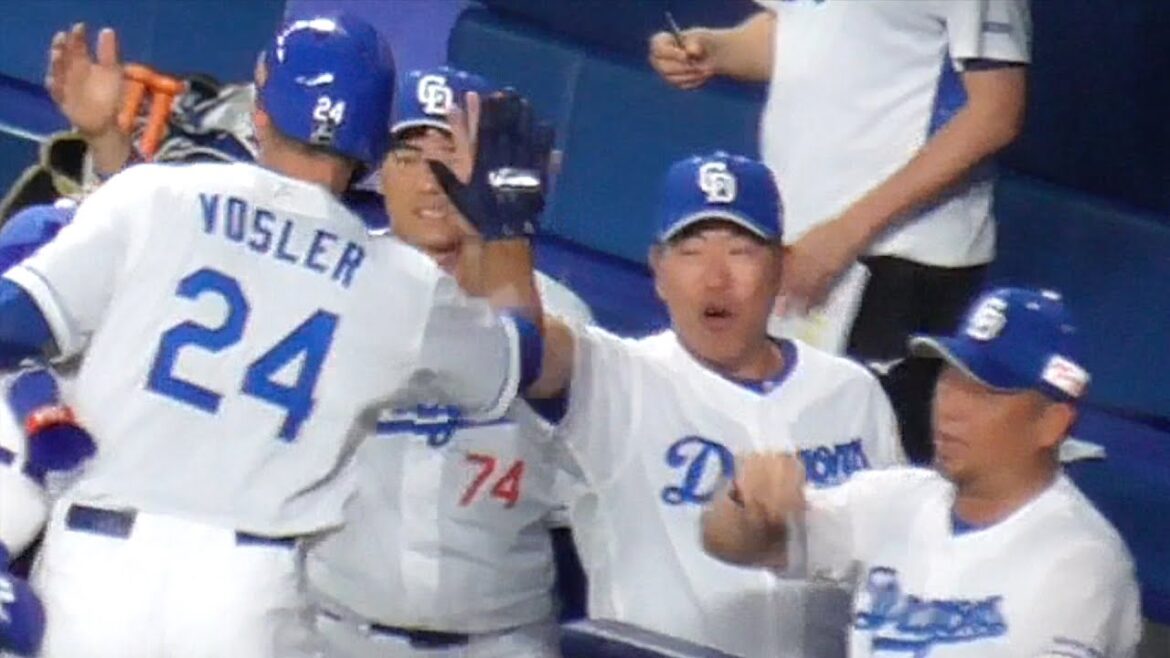 ボスラーHR 実はその直前に松中コーチから熱いアドバイス　尾田剛樹はボスラーが塁に出た際の代走だったがボスラーがHRで帰ってきてしまう　中日ドラゴンズVS千葉ロッテマリーンズ　2025/06/08