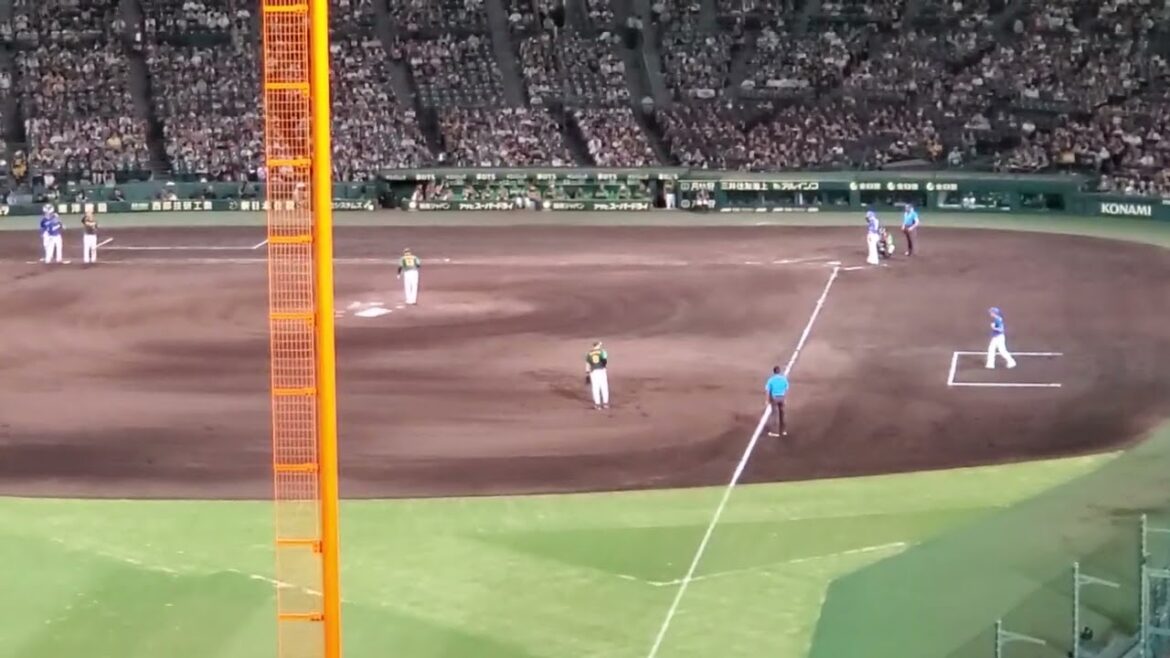 20240728　曲間ｺｰﾙ変更前の【細川成也 応援歌】　9回表　中日ﾄﾞﾗｺﾞﾝｽﾞ@阪神甲子園球場･ﾚﾌﾄ外野