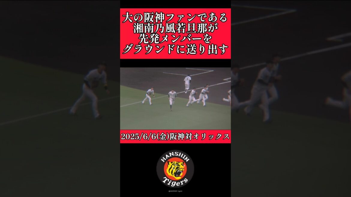 【阪神】湘南乃風の若旦那がスタメンを読み上げる！ #阪神 #阪神タイガース #湘南乃風 #若旦那 #shorts