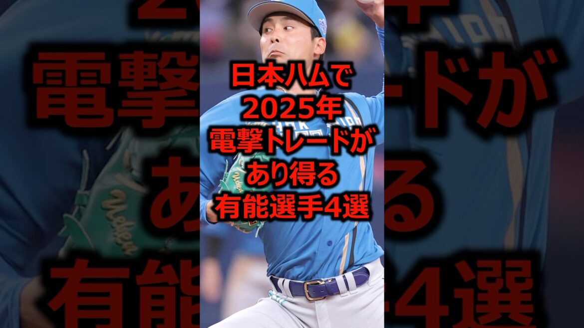 日本ハムで2025年電撃トレードがあり得る有能選手4選 #プロ野球 #北海道日本ハムファイターズ #日本ハム