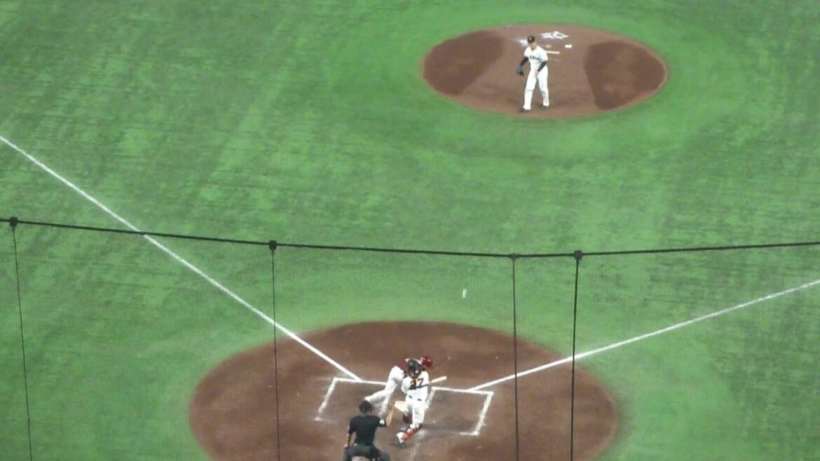 巨人 岸田行倫 盗塁阻止でナイスプレー　小深田大翔は盗塁失敗　巨人 vs 楽天　2025年6月8日(日)　東京ドーム交流戦