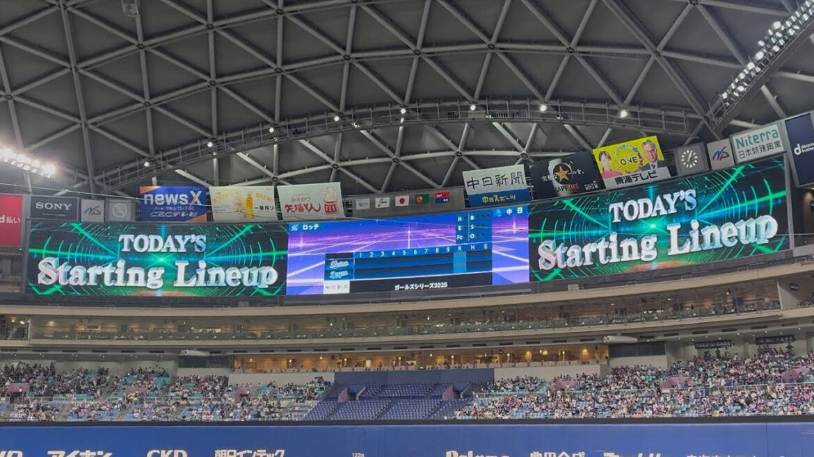 6/8 中日ドラゴンズ VS 千葉ロッテマリーンズ スタメン発表