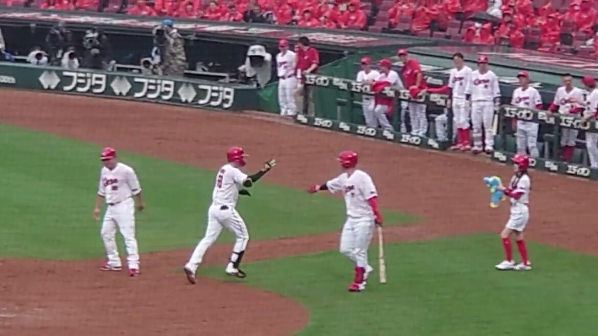 大盛穂、矢野雅哉に続き今シーズン第1号ホームラン！