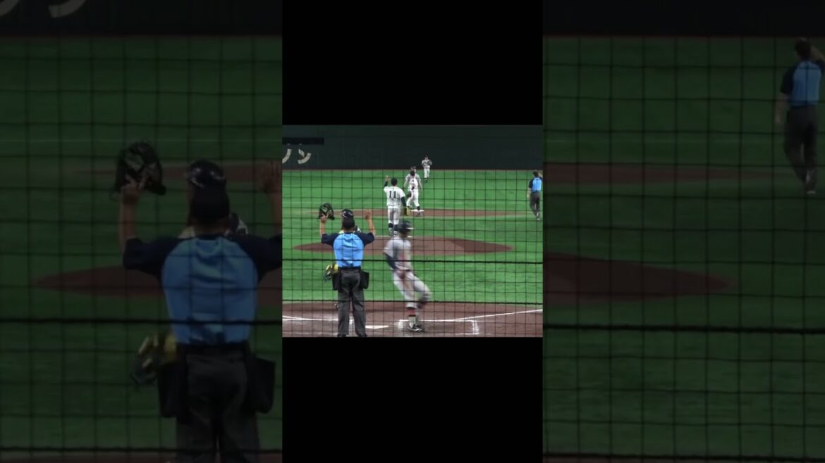 ランナーにボール直撃！全日本大学野球選手権　東海大vs青森大　#大学野球 #大学野球選手権 #東海大学 #青森大学 #野球