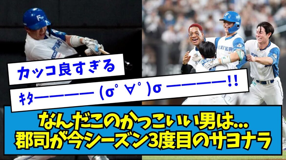 【試合まとめ】なんだこのかっこいい男は…郡司が今シーズン3度目のサヨナラ【なんJ反応】 【試合まとめ】なんだこのかっこいい男は...郡司が今シーズン3度目のサヨナラ【なんJ反応】