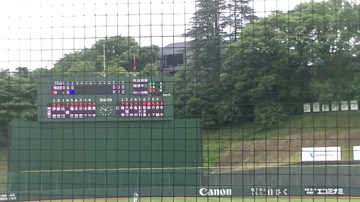 元カープ 明治安田生命の岡田 明丈ランナー出すも巨人 田上優弥をゲッツーに仕留めるベテランのピッチング（読売ジャイアンツ3軍　対 明治安田生命野球部 2025年6月2日）