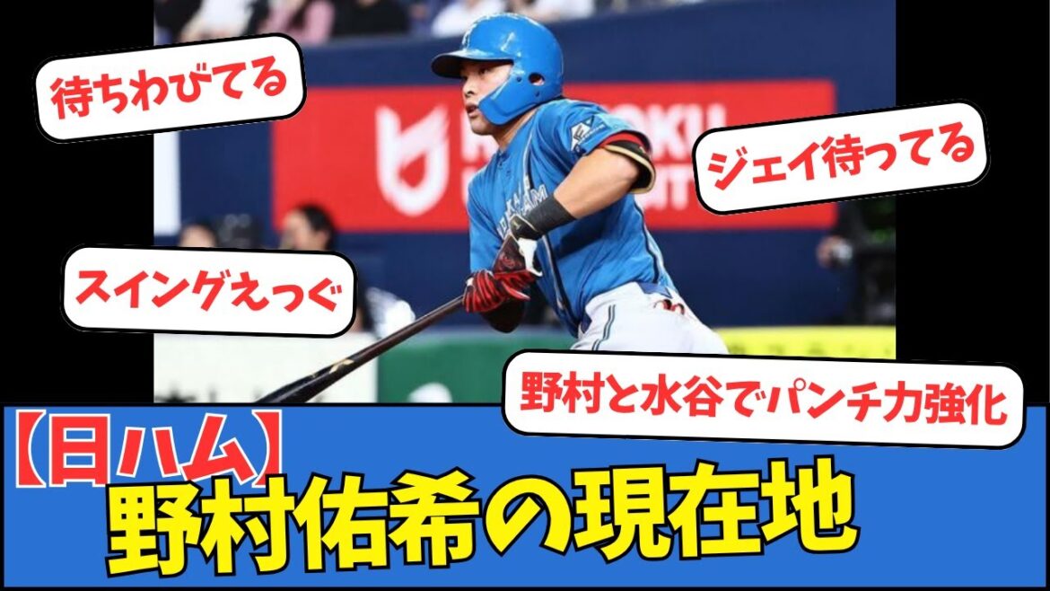 【日ハム】野村佑希の現在地