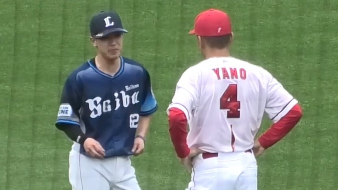 抜群の身体能力から高い守備力と強肩を誇る西武滝澤夏央選手から、他のチームでお手本となる矢野雅哉との交流を深める！広島東洋カープvs埼玉西武ライオンズ 2025年6月8日