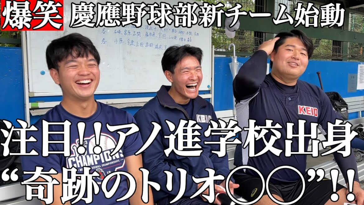 【爆笑】慶應野球部日本一奪回へ鍵握るアノ進学校出身の新4年生トリオ！奇跡の◯◯披露！#堀井哲也 #甲子園 #慶応 #keio #早慶戦 #小山台#ペン野球#武蔵小山#野球#上江洲礼記#森村輝#木暮瞬哉