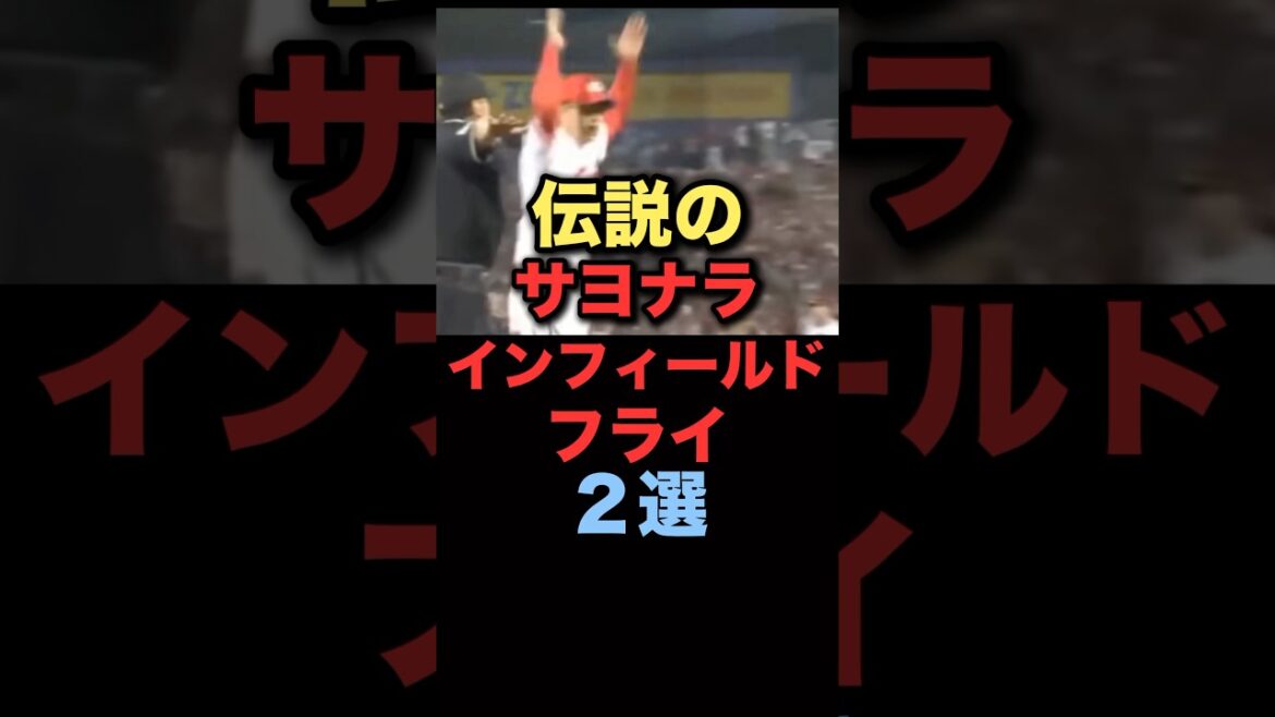 伝説のサヨナラインフィールドフライ2選#プロ野球 #広島東洋カープ 伝説のサヨナラインフィールドフライ2選#プロ野球 #広島東洋カープ