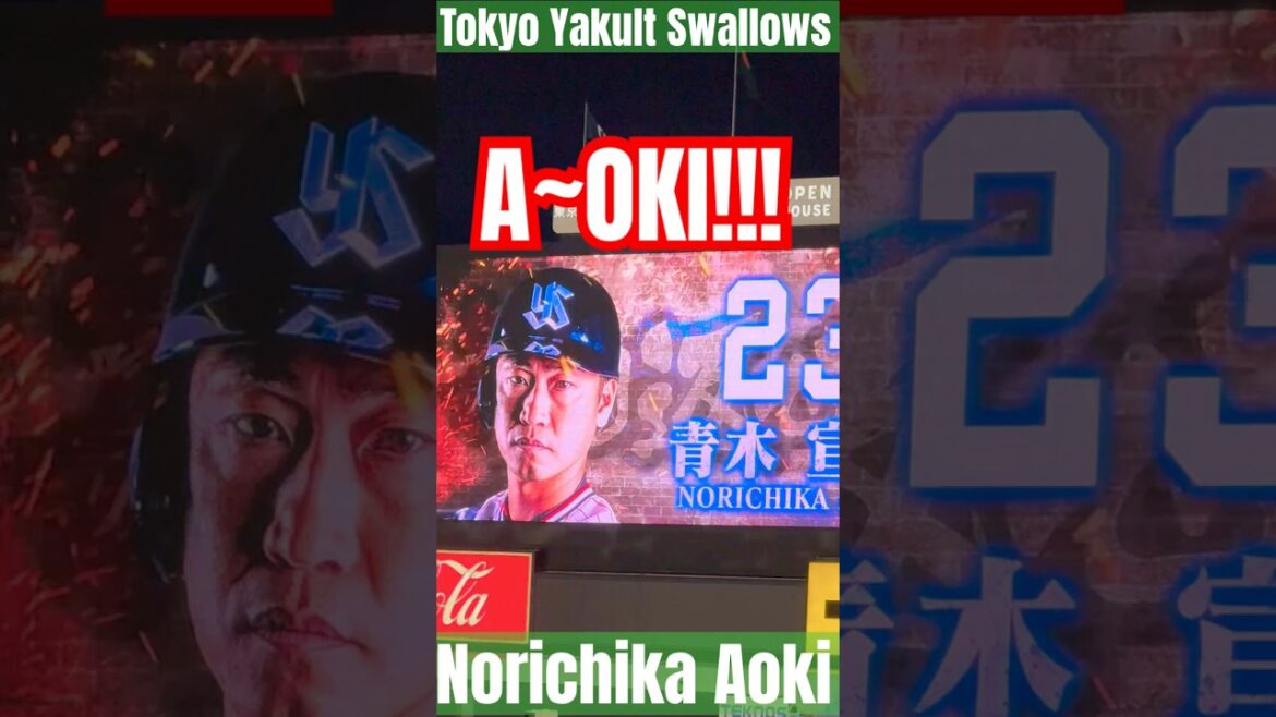 【引退発表後代打登場で大歓声！パトさんのアオキコールに大興奮】青木宣親選手（東京ヤクルトスワローズ）明治神宮野球場