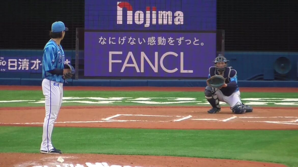 2025年6月8日交流戦 北海道日本ハム戦・入江 大生 投手の準備投球（ボールデッド中)