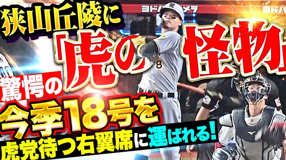 【狭山丘陵に虎の怪物】ウィンゲンター『初球・高めストレートを超完璧に‥今季18号を虎党の元へ届けさせてしまう！』