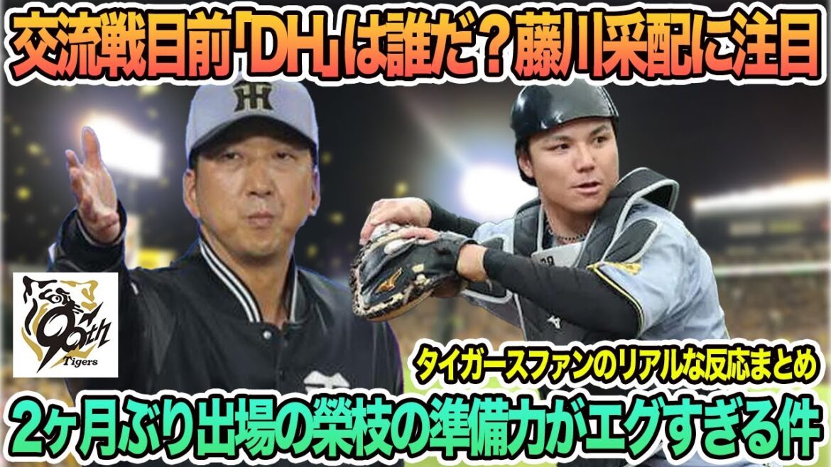 【阪神】交流戦目前「DH」は誰だ?藤川采配に注目、2ヶ月ぶり出場の栄枝の準備力がエグい件 阪神タイガース 阪神 藤川監督 藤川監督一問一答 【阪神】交流戦目前「DH」は誰だ?藤川采配に注目、2ヶ月ぶり出場の栄枝の準備力がエグい件 阪神タイガース 阪神 藤川監督 藤川監督一問一答