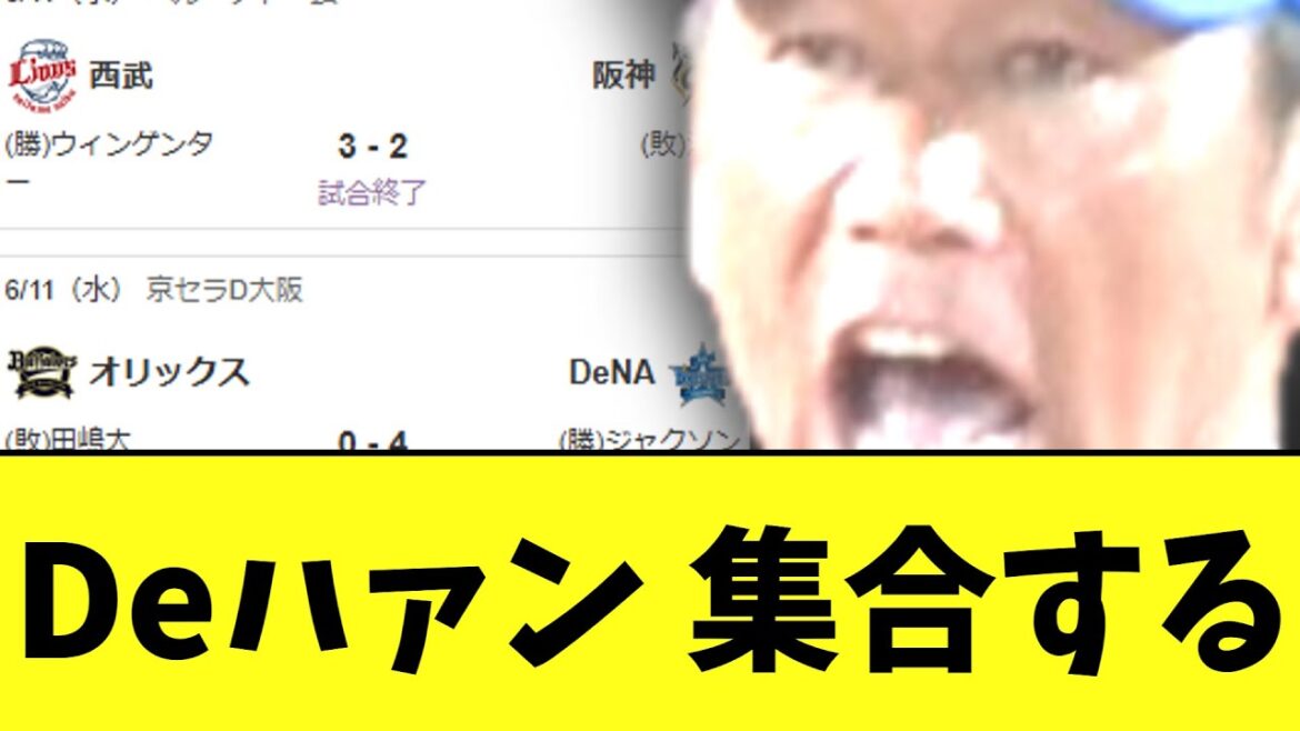 DeNA　オリックスに完封勝ち、阪神と2.5差に