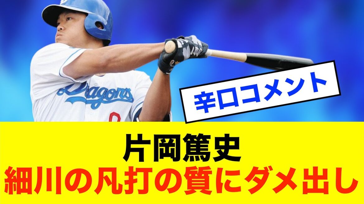 【疑念】片岡篤史「細川成也の打撃内容が良くない」その真意とは?※中日ドラゴンズ専門スレ反応集 【疑念】片岡篤史「細川成也の打撃内容が良くない」その真意とは?※中日ドラゴンズ専門スレ反応集