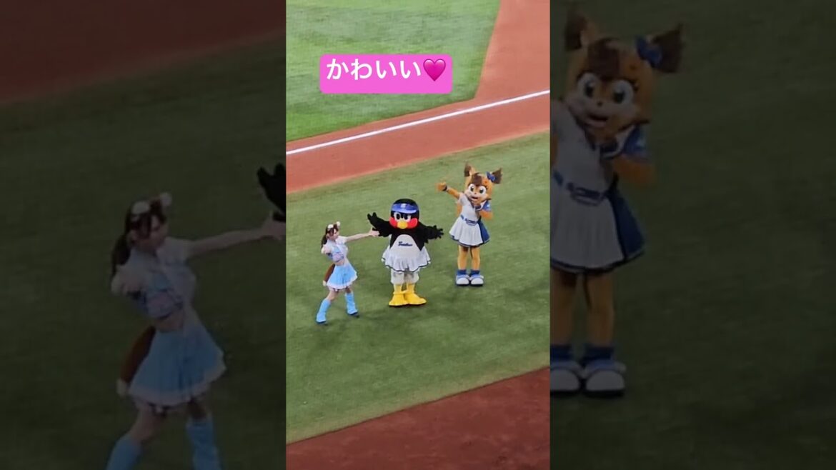つばみちゃんはりきるキツネダンス！ヤクルトスワローズ交流戦