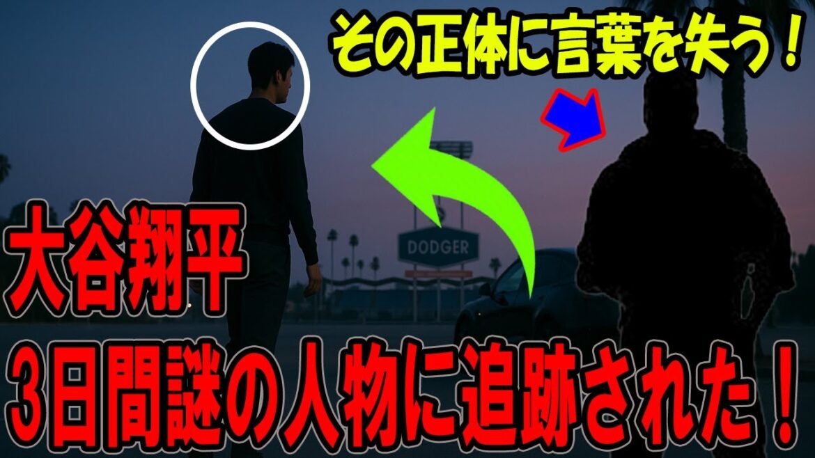 大谷翔平、3日間謎の人物に追跡された！その正体に驚愕！