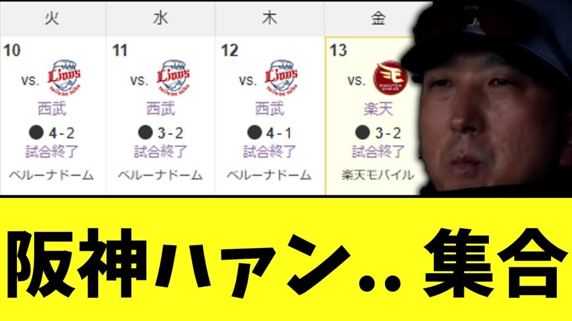 【悲報】阪神タイガース、楽天に負けで4連敗。ここに来て最悪の状態に 【悲報】阪神タイガース、楽天に負けで4連敗。ここに来て最悪の状態に