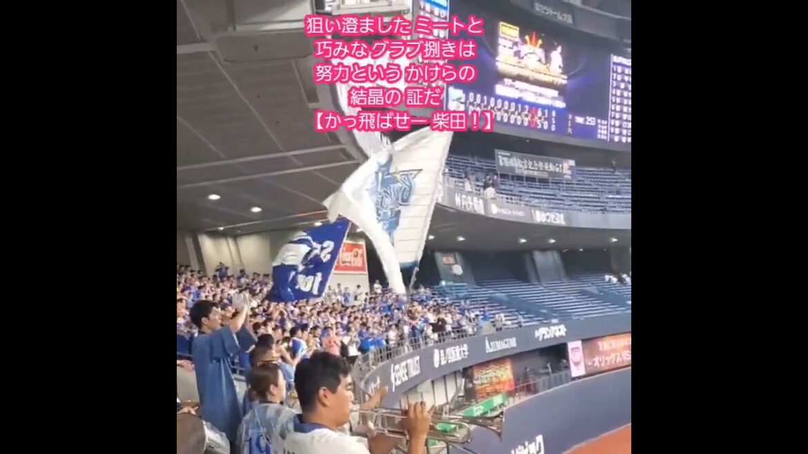 20250611　試合後にも流れる　【柴田竜拓 応援歌】　横浜DeNAﾍﾞｲｽﾀｰｽﾞ　#shorts@京ｾﾗﾄﾞｰﾑ大阪･ﾚﾌﾄ外野下段 日本生命ｾ･ﾊﾟ交流戦