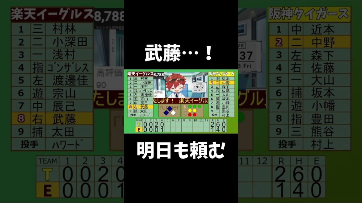 武藤選手のタイムリーに大興奮の楽天ファン(音量注意)6/13 #rakuteneagles #東北楽天ゴールデンイーグルス #shorts