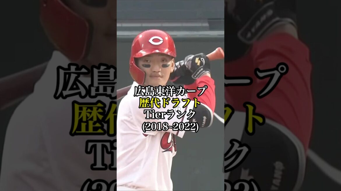 広島東洋カープ歴代ドラフトTierランク (2018〜) #プロ野球 #野球 #広島カープ #tierlist #short