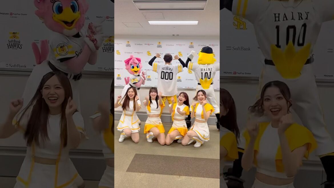 福岡ソフトバンクホークスvs読売ジャイアンツ　セレモニアルピッチありがとうございました⚾️🔥🔥🔥 #sbhawks #名探偵コナン#FunFunFun#WAKIWAKIダンス#新浜レオン