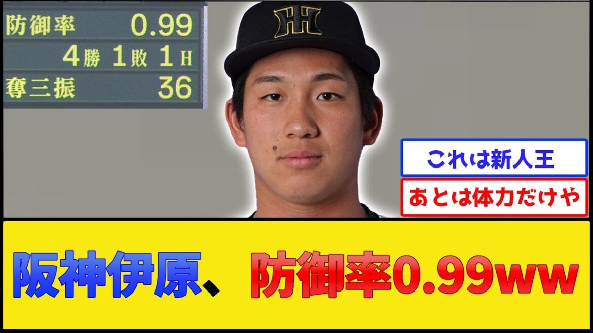 阪神伊原、防御率0.99www【阪神タイガース】【プロ野球なんJ 2ch プロ野球反応集】