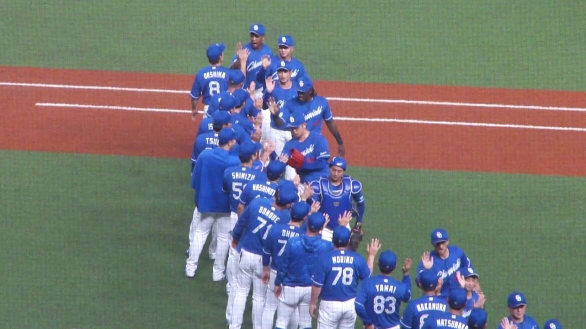 中日ドラゴンズ 松山晋也が源田壮亮を空振り三振に抑え試合終了　西武 1 - 2 中日　2025年6月13日(金)　ベルーナドーム交流戦