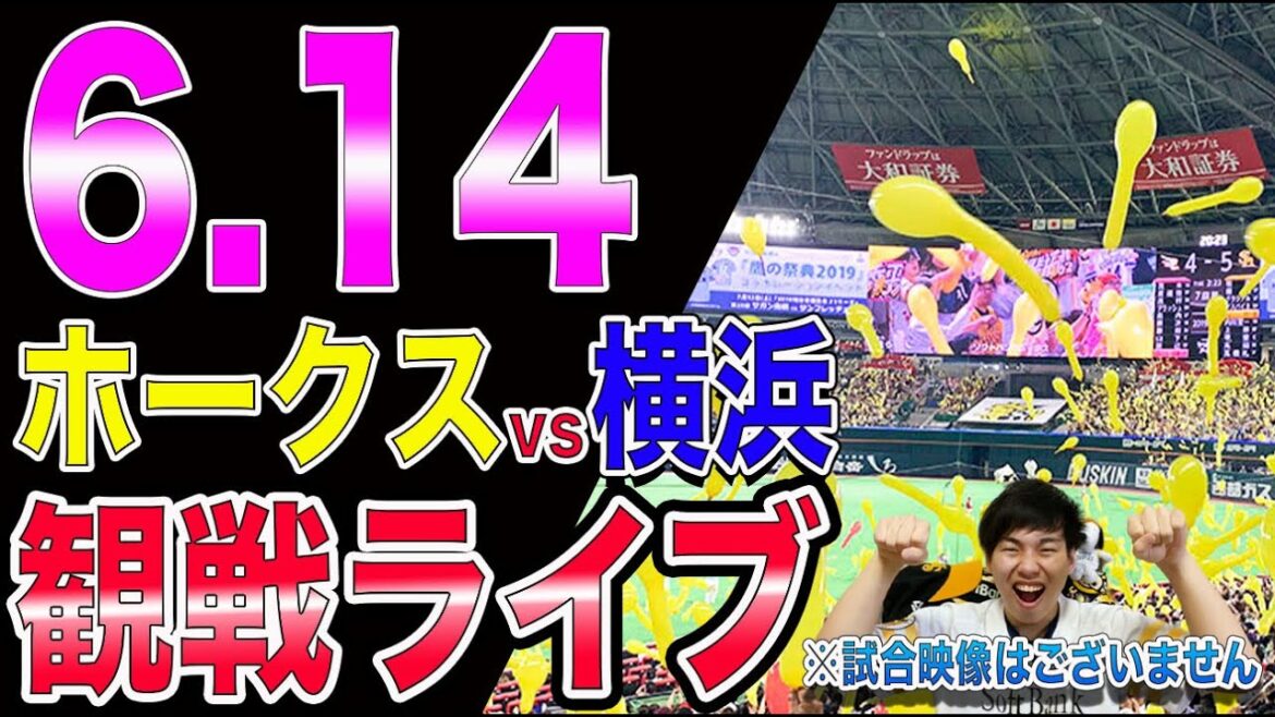 福岡ソフトバンクホークスvs横浜DeNAベイスターズの観戦ライブ!※試合映像はございません 福岡ソフトバンクホークスvs横浜DeNAベイスターズの観戦ライブ!※試合映像はございません