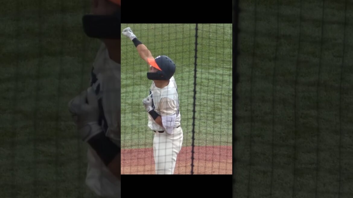 そんな痛かったんかい！ガッツポーズの後に崩れ落ちる　#大学野球 #大学野球選手権 #死球 #福井工業大学 #野球 #敦賀気比