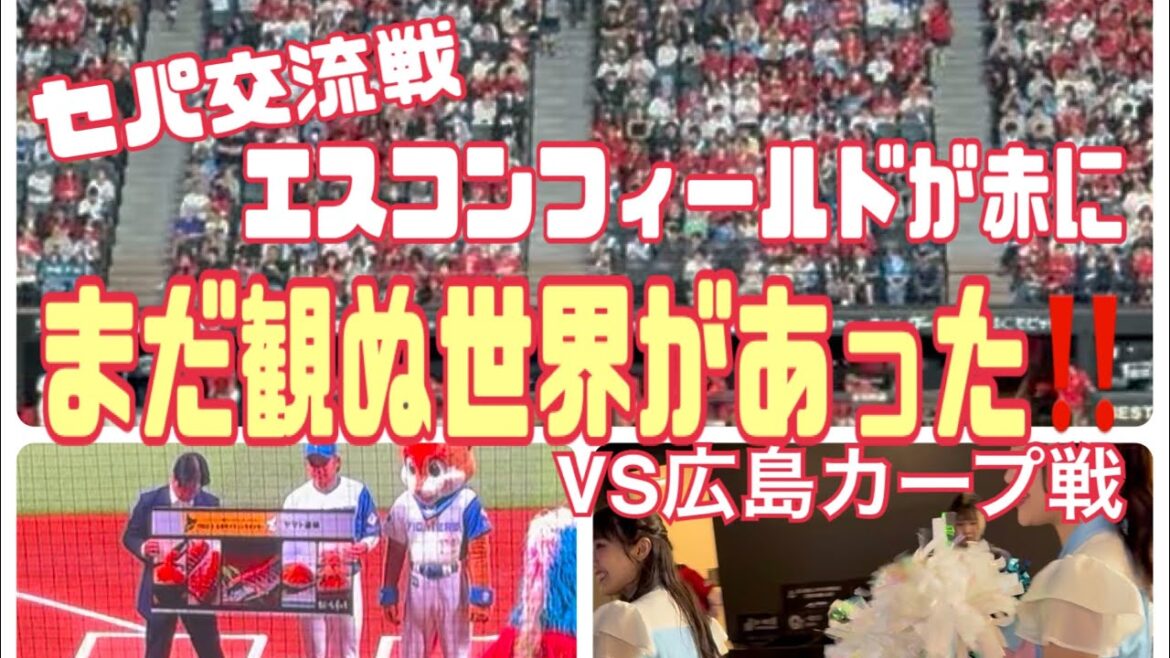 【セパ交流戦】広島カープ戦‼️エスコンが赤で染まった試合！地元北広島市のファンも多かったのかな？